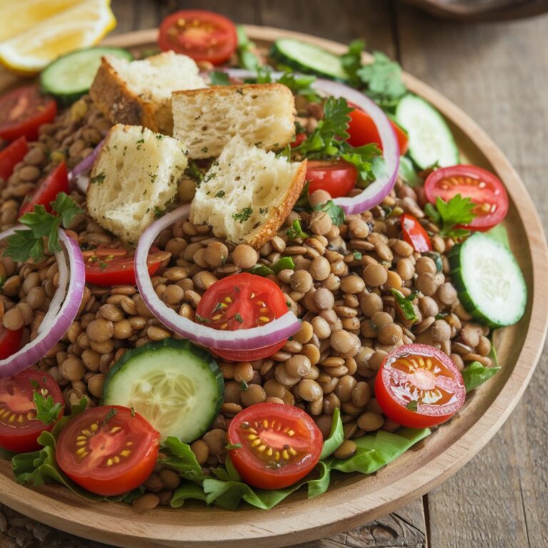 Salade de lentilles estivale (Prête en 15 minutes)